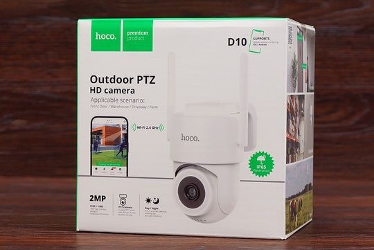 Зовнішня Smart camera Hoco D10 Wi-Fi 2MP (біла)