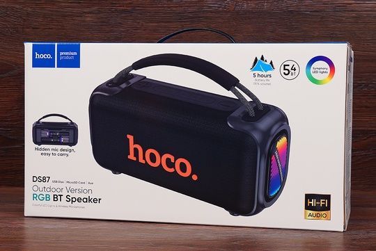 Колонка Hoco DS87 RGB (чорна)