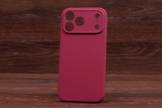 Silicone Case Close Camera (no logo) Iph 17ProMax Marsala (35)