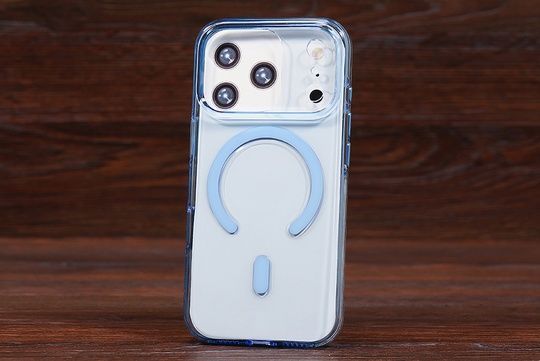 Накладка Bigc Acrylic Metal MagSafe Iph 18Pro Light blue