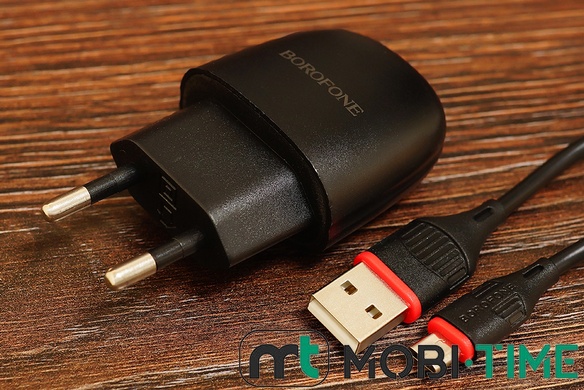 МЗП Borofone BA49A micro (1USB/2.1A) (чорний)