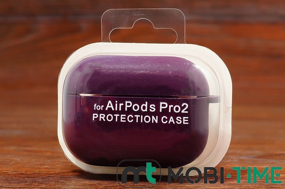 Футляр for Air Pods Pro 2 з мікрофіброю (plum)