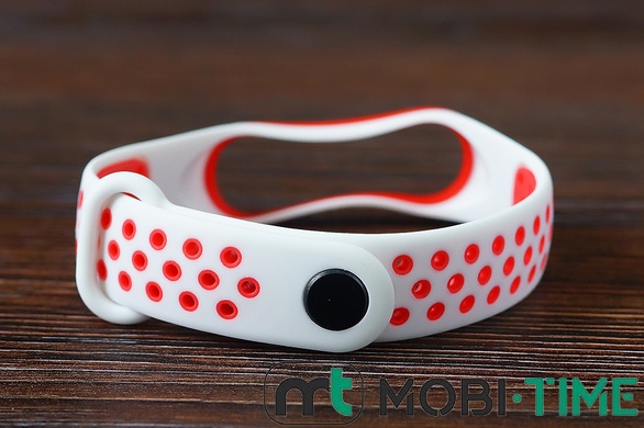 Браслет MI Band 5/6 Sport White&Red