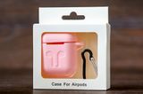Футляр for AirPods 1/2 з карабіном (light pink)