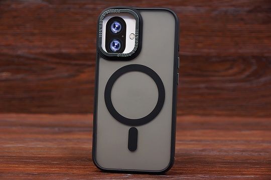 Накладка Magnetic MagSafe Matte Iph 16+ Black