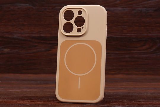 Silicone Soft Back Close Magsafe iPh 15Pro Desert brown