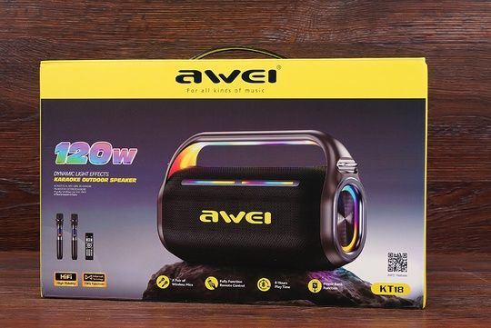 Колонка Awei KT18 RGB 120W (чорна)