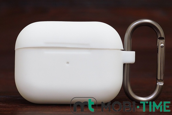 Футляр for AirPods Pro Carrying з карабіном (white)