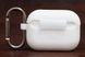 Футляр for AirPods Pro Carrying з карабіном (white) фото 3
