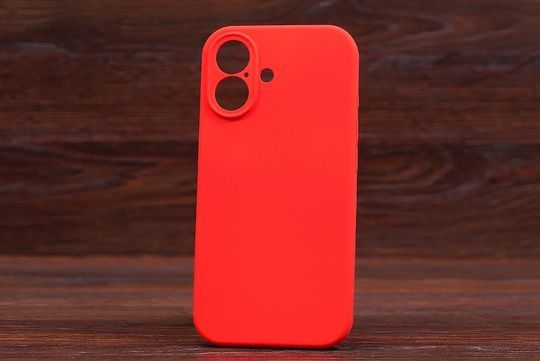Silicone Case Close Camera (no logo) Iph 16 Red (12)