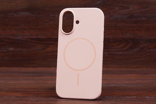 Silicone Soft Case Magsafe iPh 16 Pink Sand