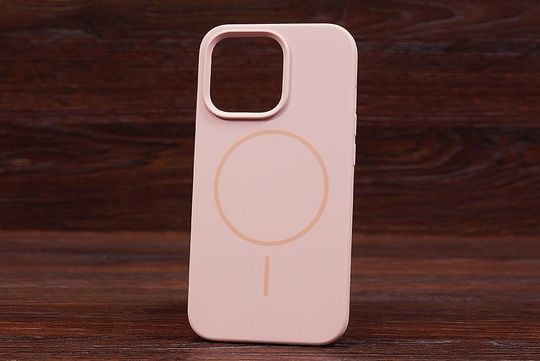 Silicone Soft Case Magsafe iPh 14ProMax Pink Sand