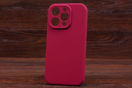 Silicone Case Close Camera (no logo) Iph 15 Marsala (35)