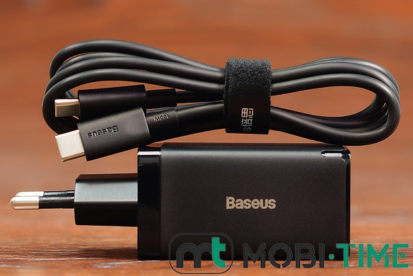 МЗП Baseus T/C to T/C CCG P120201 USB-A +2USB-C 65W (чорний)