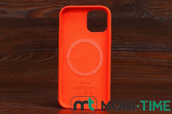 Silicone Case MagSafe iPhone 12ProMax Orange (13)