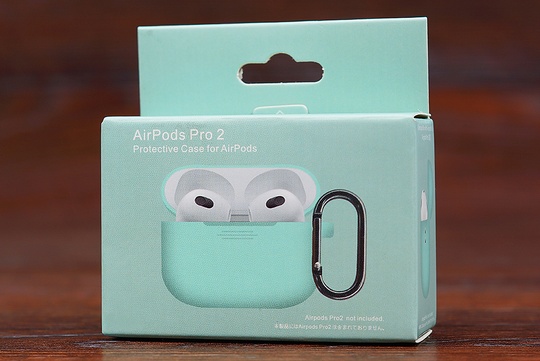 Футляр for AirPods Pro2 Carrying з карабіном (sea blue)