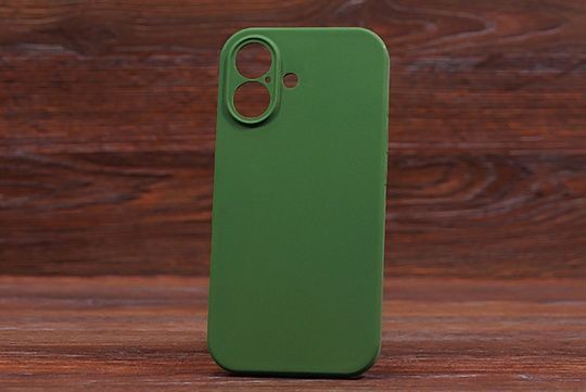 Silicone Case Close Camera (no logo) Iph 16 Khaki (18)