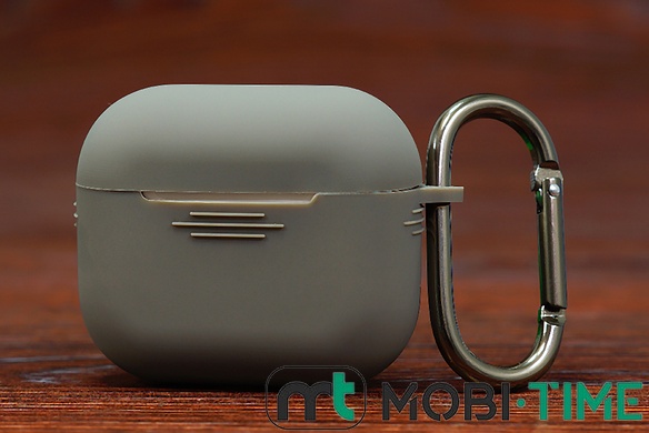 Футляр for Air Pods 3 Carrying з карабіном (dark gray)