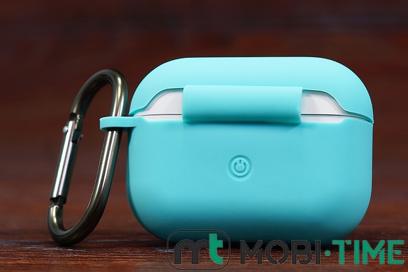 Футляр for AirPods Pro2 Carrying з карабіном (sea blue)