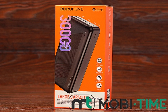 Power Bank Borofone BJ27B 30000 mAh (чорний)