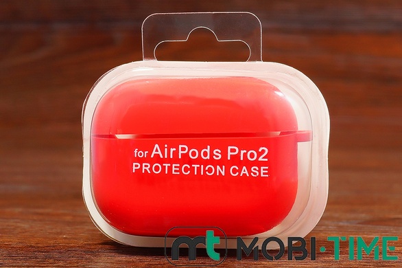 Футляр for Air Pods Pro 2 з мікрофіброю (red)