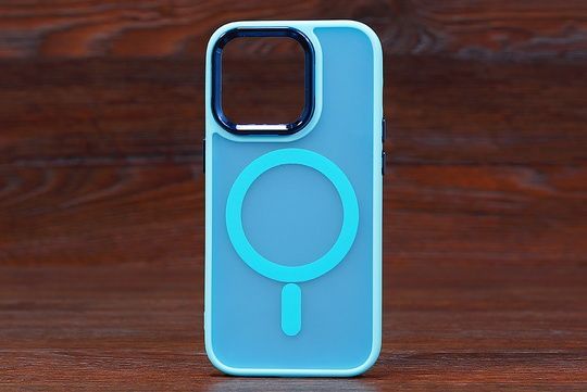 Накладка Space MagSafe Matte iPh 14Pro blue