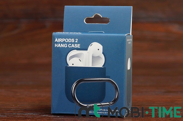 Футляр for AirPods 1/2 Carrying з карабіном (pine green)