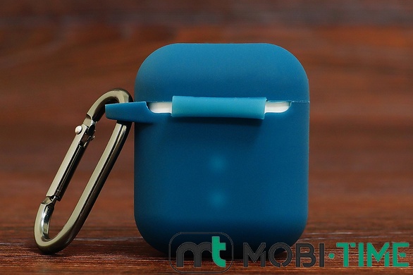 Футляр for AirPods 1/2 Carrying з карабіном (pine green)