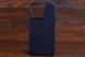Leather Case MagSafe Iph 14 Dark blue (8) фото 1