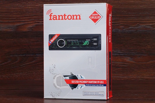 Автомагнітола Fantom FP-351 (чорна)