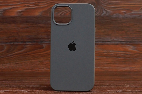 Silicone Case iPhone 14 Dark gray (15)
