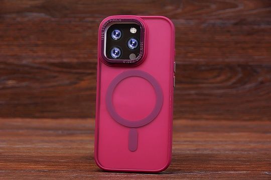 Накладка Magnetic MagSafe Matte Iph 13ProMax Maroon