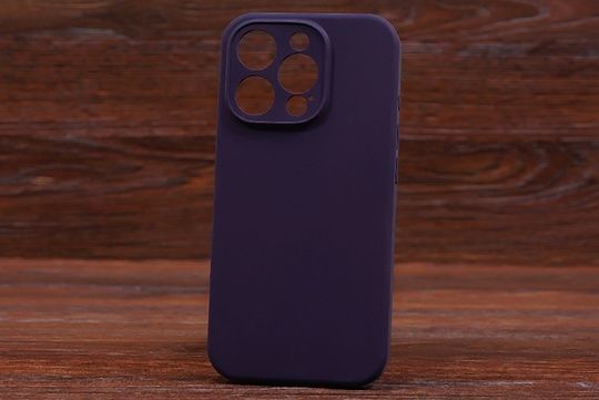 Silicone Case Close Camera (no logo) Iph 16Pro Deep purple (22)