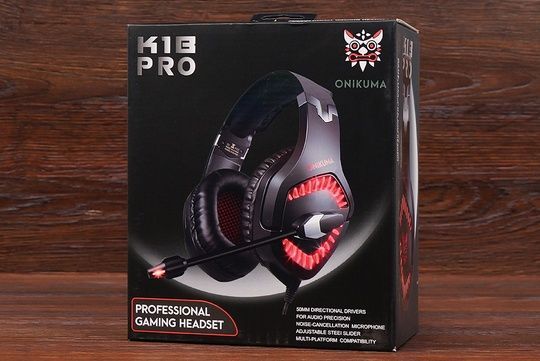 Навушники ігрові Onikuma K1B Pro LED (чорні)