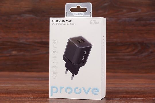 МЗП Proove Pure GaN Max 2USB-C 67W (чорний)