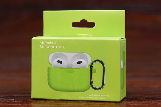 Футляр for Air Pods 3 Carrying з карабіном (green)