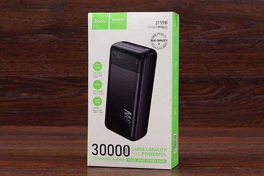 Power Bank HOCO J159B 30000 mAh PD 22.5W (чорний)