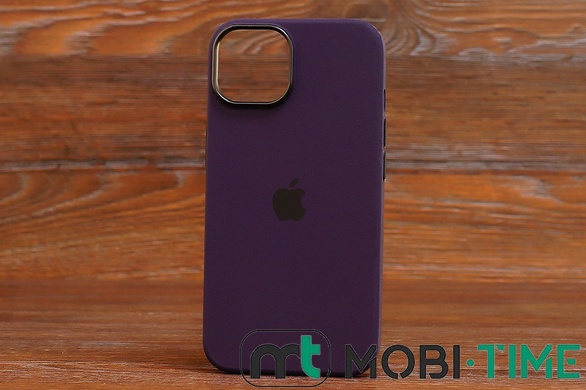Silicone Case MagSafe iPhone 14+ Dark Purple