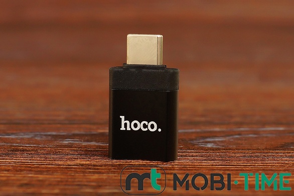 OTG HOCO UA17 Type-C male на USB female (чорний)