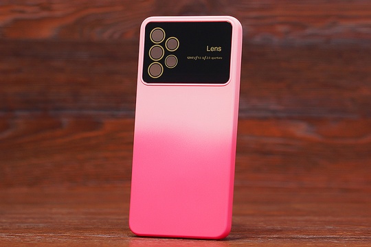 Силікон Lens Xiaom Redmi Note 11Pro Pink/Red