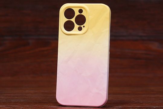Накладка Rainbow Paper IPh 13ProMax Yellow&pink