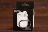 Футляр for AirPods 1/2 Carrying з карабіном (white)