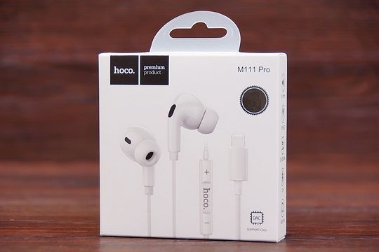 Навушники Hoco M111 Pro lightning (білі)
