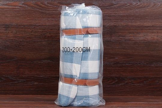 Килимок для пікніка 200x200cm (синьо-білий)