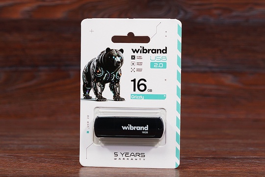 Флешка 16GB Wibrand Grizzly
