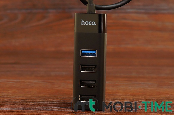 Type-C HUB Hoco HB25 4in1 USB3.0 (чорний)