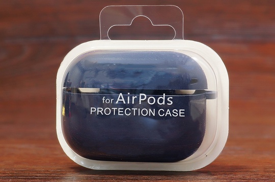 Футляр for Air Pods Pro з мікрофіброю (dark blue)