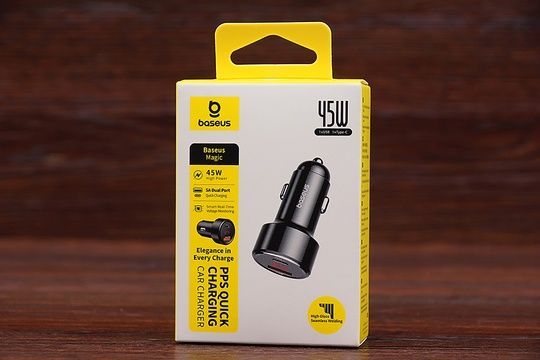 АЗП Baseus CCMLC20C-01 QC3.0 + PD 45W (чорний)