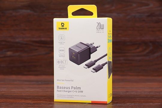 МЗП Baseus Palm T/C to T/C P10111608113-01 PD20W+QC3.0 (чорний)
