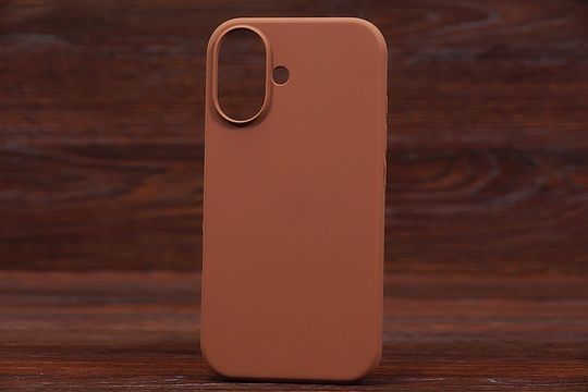 Silicone Case (no logo) Iph 17 Dark brown (75)